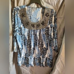 Women's blouse size 1X, sequined